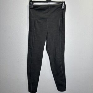 American Eagle The Everything Pocket Legging Small Reg Hi-Rise Dark Heather Gray